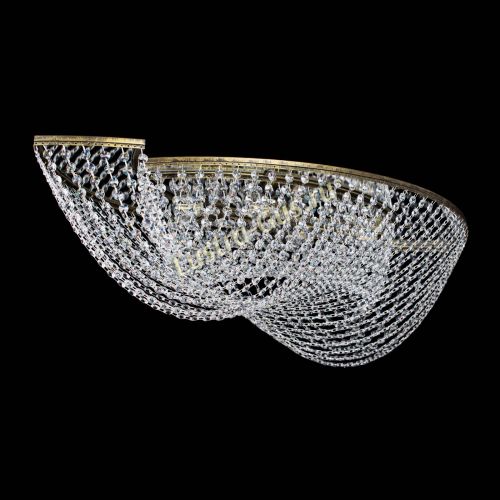 Люстра Хрустальная Волна под бронзу в Химках Гусь Хрустальный