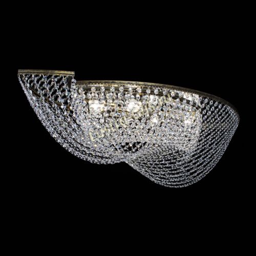 Люстра Хрустальная Волна под бронзу в Химках Гусь Хрустальный