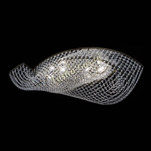 Люстра Хрустальная Волна под бронзу в Химках Гусь Хрустальный