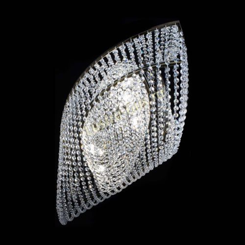 Люстра Хрустальная Волна под бронзу в Химках Гусь Хрустальный