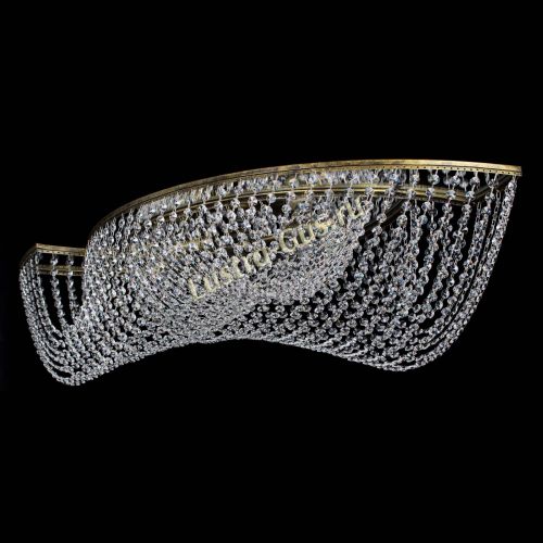 Люстра Хрустальная Волна под бронзу в Химках Гусь Хрустальный