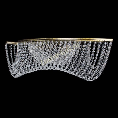 Люстра Хрустальная Волна под бронзу в Химках Гусь Хрустальный