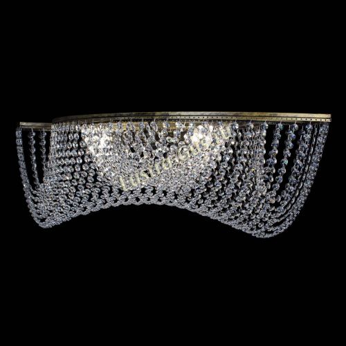 Люстра Хрустальная Волна под бронзу в Химках Гусь Хрустальный