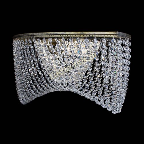 Люстра Хрустальная Волна под бронзу в Химках Гусь Хрустальный