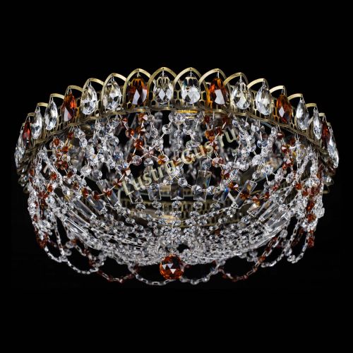 Люстра Хрустальный Каскад Ажур под бронзу Чайная в Химках Гусь Хрустальный