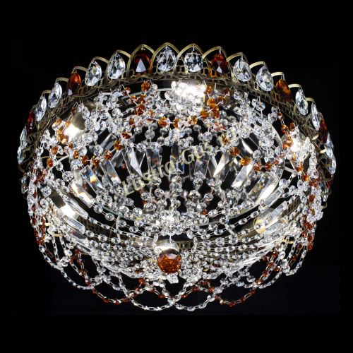 Люстра Хрустальный Каскад Ажур под бронзу Чайная в Химках Гусь Хрустальный