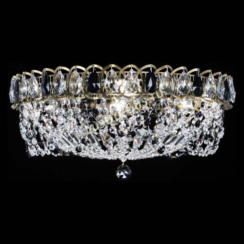 Люстра Хрустальный Каскад Ажур под бронзу Черная в Химках Гусь Хрустальный