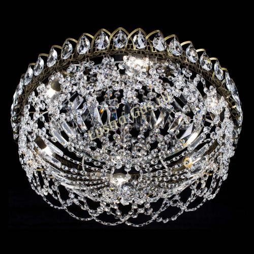 Люстра Хрустальный Каскад Ажур под бронзу в Химках Гусь Хрустальный