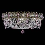 Люстра Хрустальный Каскад Ажур под бронзу Розовая в Химках