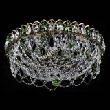 Люстра Хрустальный Каскад Ажур под бронзу Зеленая в Химках Люстра Хрустальный Каскад Ажур под бронзу Зеленая в Химках