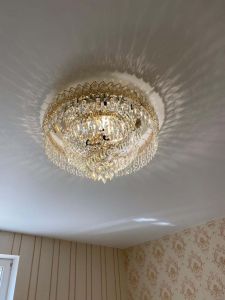 Люстра Хрустальный Каскад Перо в Химках отзыв и фото покупателя