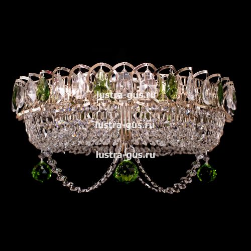 Люстра Кольцо Блин Цветная в Химках Гусь Хрустальный