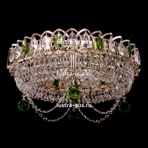 Люстра Кольцо Блин Цветная в Химках Гусь Хрустальный