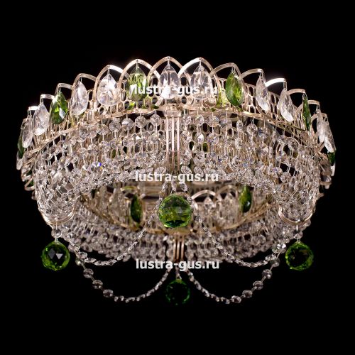 Люстра Кольцо Блин Цветная в Химках Гусь Хрустальный