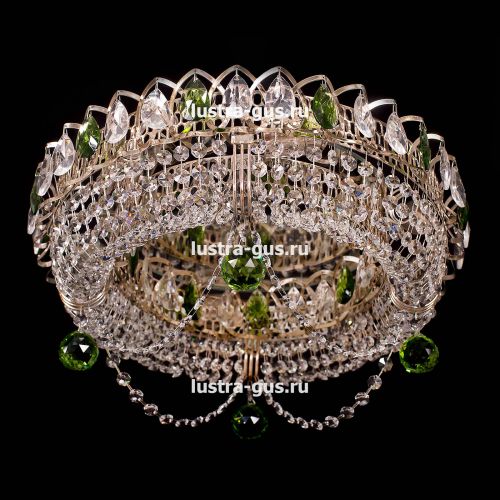 Люстра Кольцо Блин Цветная в Химках Гусь Хрустальный