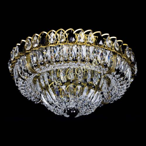 Люстра Кольцо Классика Пластинка черная под бронзу в Химках Гусь Хрустальный