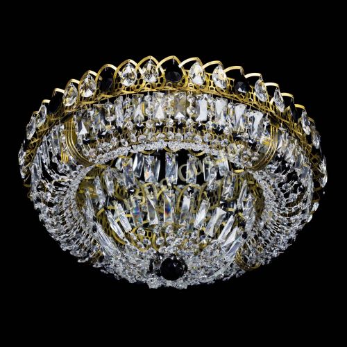 Люстра Кольцо Классика Пластинка черная под бронзу в Химках Гусь Хрустальный