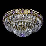 Люстра Кольцо Классика Пластинка фиолетовая под бронзу в Химках Люстра Кольцо Классика Пластинка фиолетовая под бронзу в Химках