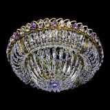 Люстра Кольцо Классика Пластинка фиолетовая под бронзу в Химках Люстра Кольцо Классика Пластинка фиолетовая под бронзу в Химках