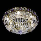 Люстра Кольцо Классика Пластинка фиолетовая под бронзу в Химках Люстра Кольцо Классика Пластинка фиолетовая под бронзу в Химках