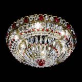 Люстра Кольцо Классика Пластинка красная под бронзу в Химках