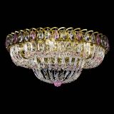 Люстра Кольцо Классика Пластинка розовая под бронзу в Химках