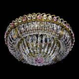 Люстра Кольцо Классика Пластинка розовая под бронзу в Химках