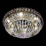 Люстра Кольцо Классика Пластинка розовая под бронзу в Химках