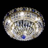 Люстра Кольцо Классика Пластинка синяя под бронзу в Химках