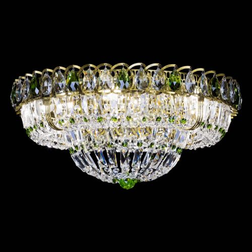 Люстра Кольцо Классика Пластинка зеленая под бронзу в Химках Гусь Хрустальный