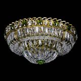 Люстра Кольцо Классика Пластинка зеленая под бронзу в Химках