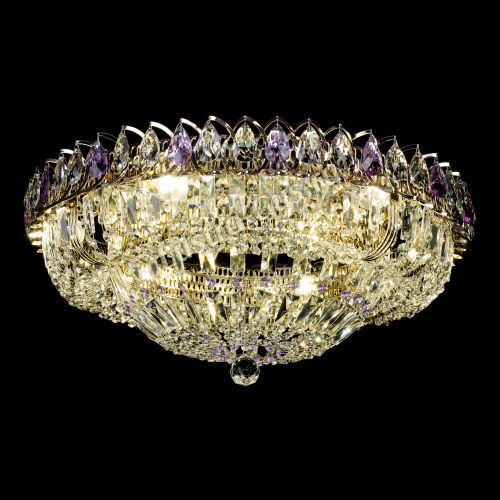 Люстра Кольцо Классика Пластинка фиолетовая в Химках Гусь Хрустальный