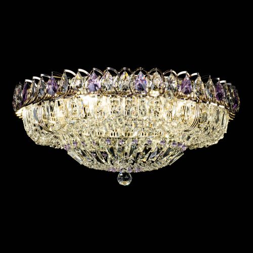 Люстра Кольцо Классика Пластинка фиолетовая в Химках Гусь Хрустальный