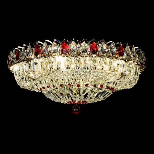 Люстра Кольцо Классика Пластинка красная в Химках Гусь Хрустальный