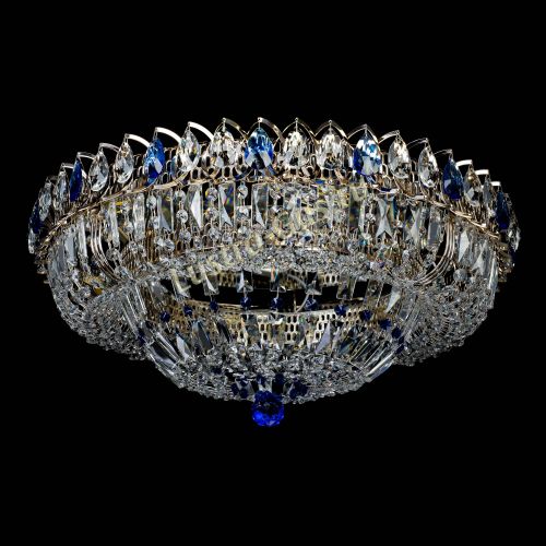 Люстра Кольцо Классика Пластинка синяя в Химках Гусь Хрустальный