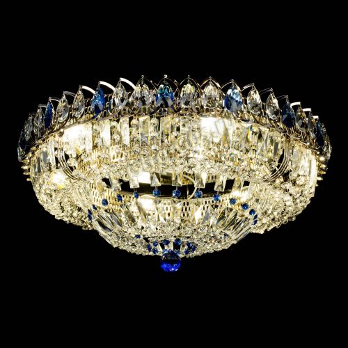 Люстра Кольцо Классика Пластинка синяя в Химках Гусь Хрустальный