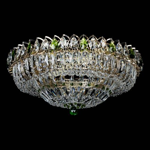 Люстра Кольцо Классика Пластинка зеленая в Химках Гусь Хрустальный