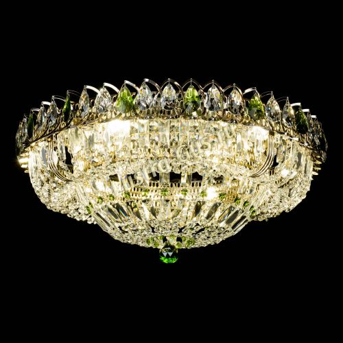 Люстра Кольцо Классика Пластинка зеленая в Химках Гусь Хрустальный