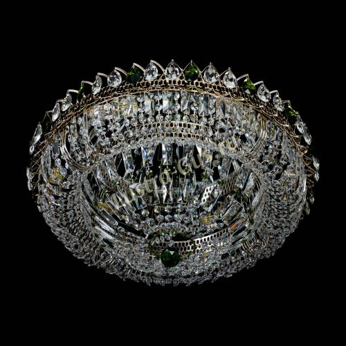 Люстра Кольцо Классика Пластинка зеленая в Химках Гусь Хрустальный