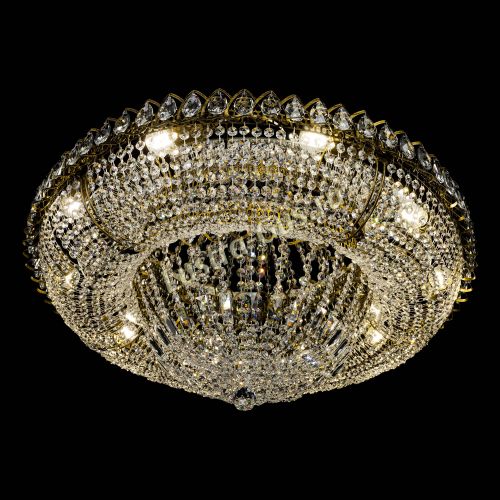 Люстра Кольцо Классика 10 ламп под бронзу в Химках Гусь Хрустальный