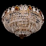 Люстра Классика цветная, диаметр 400 мм, с подвесками чайного цвета, Люстры Гусь Хрустальный Люстра Классика цветная, диаметр 400 мм, с подвесками чайного цвета, Люстры Гусь Хрустальный