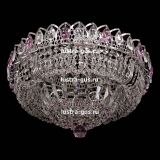 Люстра Кольцо Классика, диаметр 450 мм, подвески розового цвета, Люстры Гусь Хрустальный Люстра Кольцо Классика, диаметр 450 мм, подвески розового цвета, Люстры Гусь Хрустальный