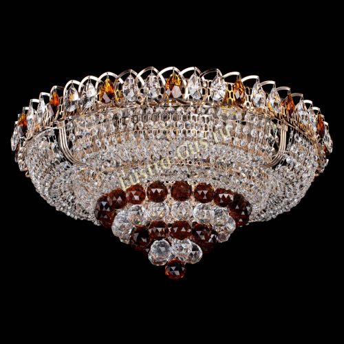 Люстра Кольцо пирамида шар 40 мм чайный в Химках Гусь Хрустальный