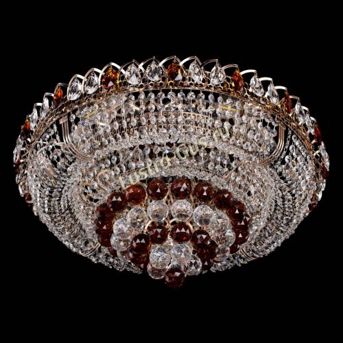 Люстра Кольцо пирамида шар 40 мм чайный в Химках Гусь Хрустальный