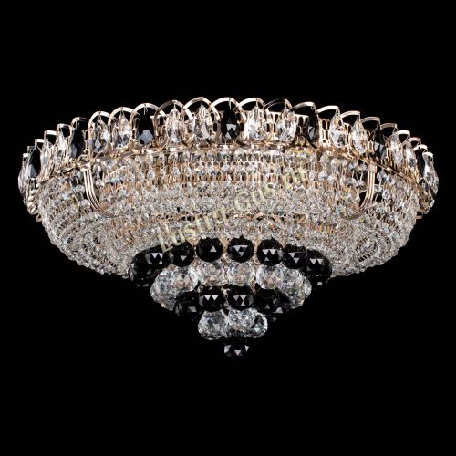 Люстра Кольцо пирамида шар 40 мм черная в Химках Гусь Хрустальный