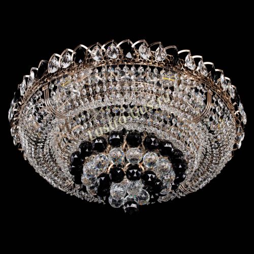 Люстра Кольцо пирамида шар 40 мм черная в Химках Гусь Хрустальный