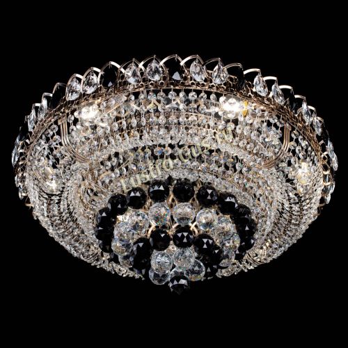 Люстра Кольцо пирамида шар 40 мм черная в Химках Гусь Хрустальный