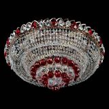 Люстра Кольцо пирамида шар 40 мм красная в Химках