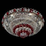 Люстра Кольцо пирамида шар 40 мм красная в Химках