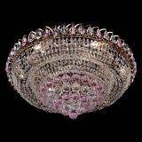 Люстра Кольцо пирамида шар 40 мм розовая в Химках